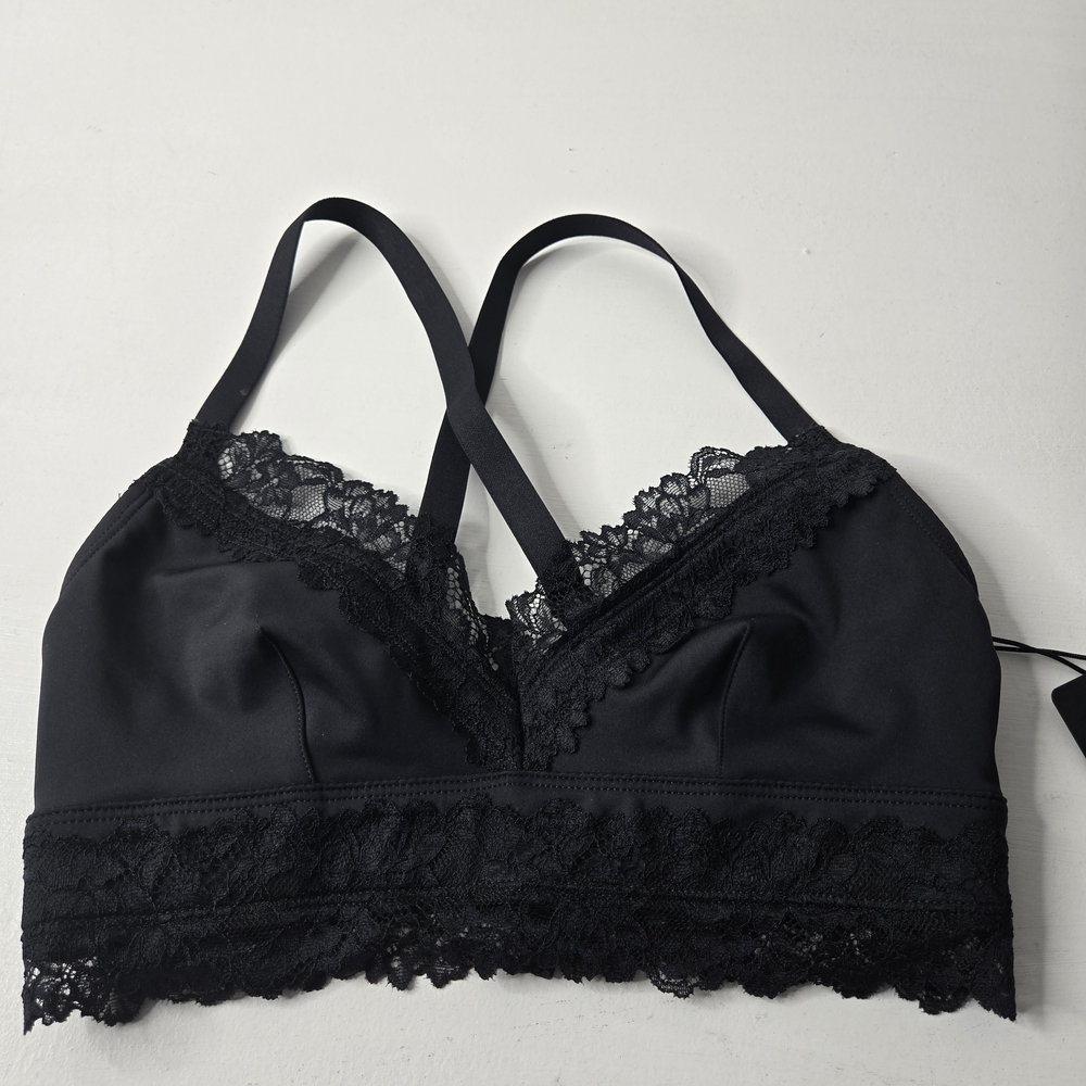 NWT Savage X Fenty Black Lace Bralette Size Small